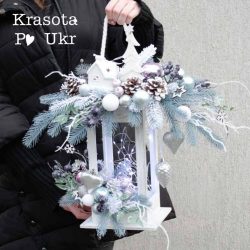 Новорічний ліхтар для свічки