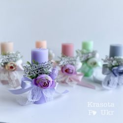 свічка на Пасху з декором
