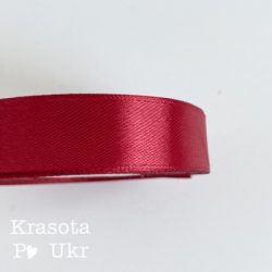 Рулон 32м атласної стрічки (2,5см) – бордо