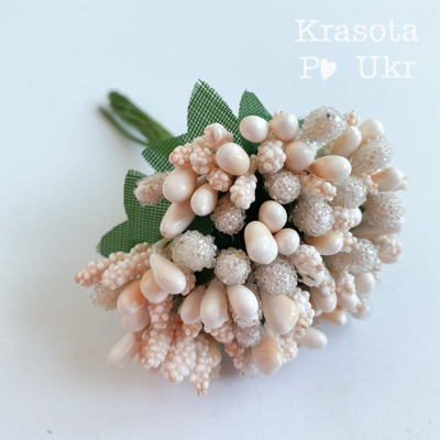 Пучок добавка (12 шт), пастельний персиковий Krasota Po Ukr