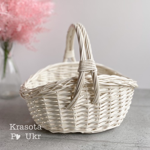 Вибілений кошик 32 см