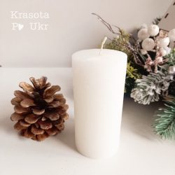 Свічка парафінова 9*5 см, біла
