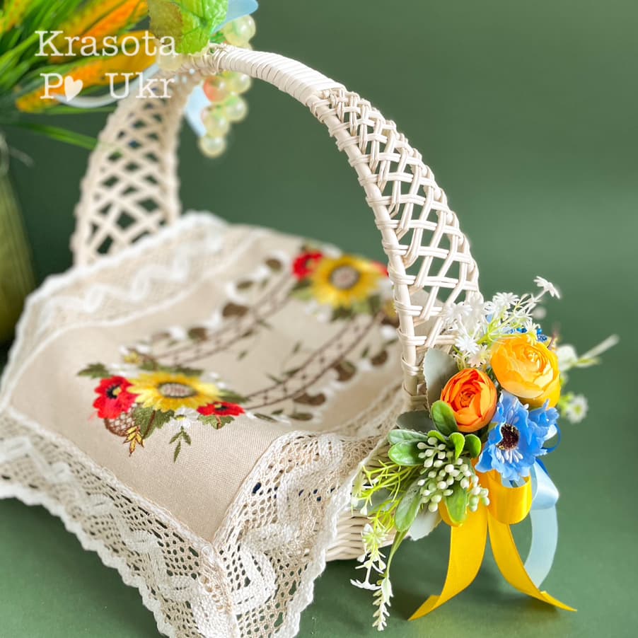 Кошик до Спаса у комплекті з серветкою