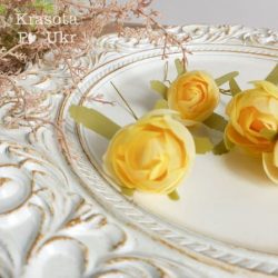 Квітка "піон ніжка закритий", жовті