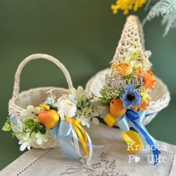 Комплект кошиків з патрічотичними декораціями від Krasota Po Ukr