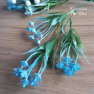 Гілочка зелені 14 см, блакитна