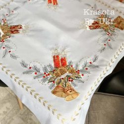 вишиті новорічні скатертини