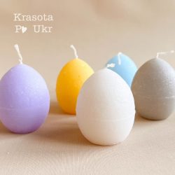 Великодня свічка 5 см "писанка" у 5 кольорах