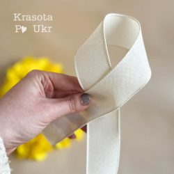 стрічка котонова молочна