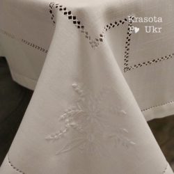 скатерка з вишивкою на великий стіл 4,5 м
