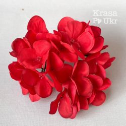 Шапка гортензії “феєрверк” (14 см), класично червона