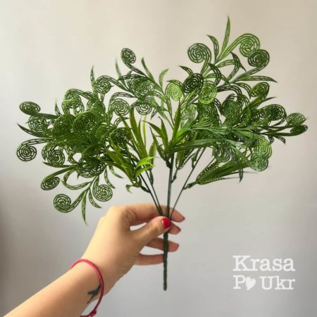 Декоративний букет зелені “спіралька”, зелений