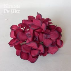 Шапка гортензії “феєрверк” (14 см), бордо