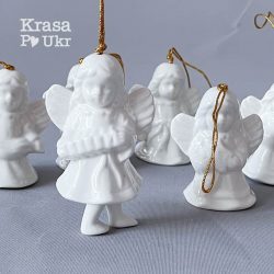 Керамічні янголята "дзвіночки" - новорічні іграшки на ялинку Krasa Po Ukr