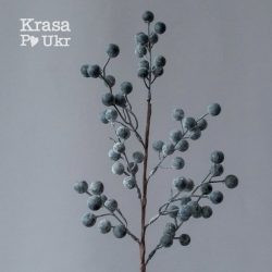 Велика декоративна гілка "лохина" - новорічні гілочки для декору Krasa Po Ukr