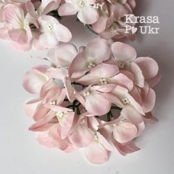 Шапка гортензії “феєрверк” (14 см), пудрова