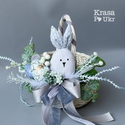 Декор з текстильною іграшкою ручноі роботи