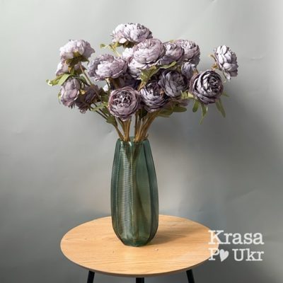 Букет у вазу в лілово-фіолетових кольорах