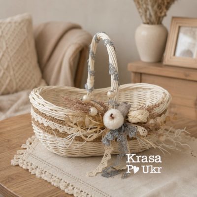 Кошик прикрашений до Спаса
