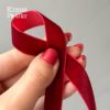 #54 Стрічка велюр колір “королівський червоний” – 1,5 см