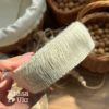 Мішковинна декоративна стрічка 3 см молочна