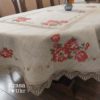 Скатертина 150*220 см з вишивкою на овальний стіл