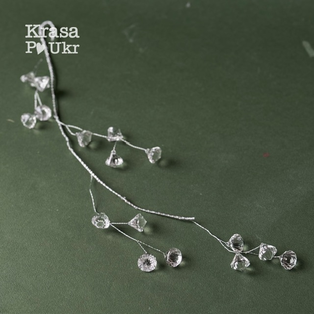 Підвіска з акриловими камінцями мала