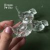 Пташка-кристал 6 см з акрилу, прозора