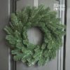 Вінок новорічний, литий, 35 см зелений для новорічного декору Krasa Po Ukr