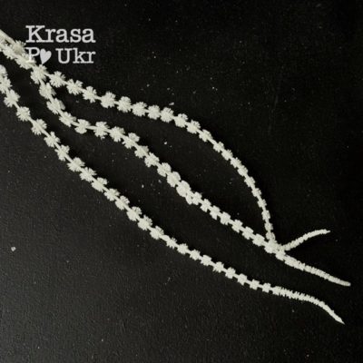 Набір (3 штуки) декоративний “амарант” 40 см для новорічного декору, білий