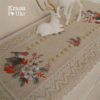Вишитий ранер “Різдвяний снігур” 40*90 см, 40*150 см — льон із мереживом