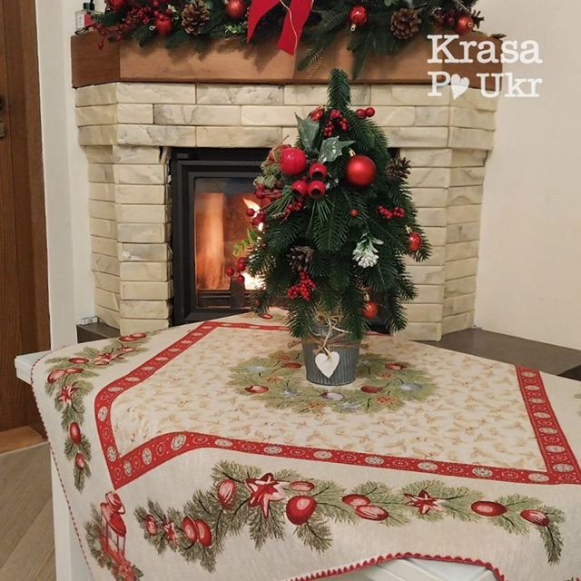 IMG_4113 | Krasa Po Ukr #8 Різдвяна скатертина “Оберіг Різдва” 90×90 см