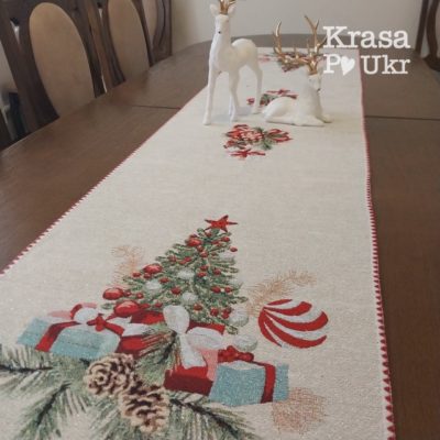 #20 Різдвяний ранер “Зимова Класика” - 180*40 см