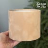 Бархатне кашпо 14 см для флористики, беж