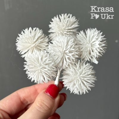 IMG_5232 | Krasa Po Ukr Новорічна добавочка 6 шт "їжачки" - білий