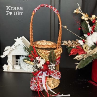 Кошик з декором для освячення води