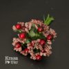 #8011 Штучна флористична добавка «глід», бордо, пучок 12 шт або уп.144 шт