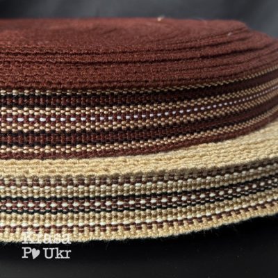 Крайка 3 см у пастельних тонах - шоколадна або бежева для декору