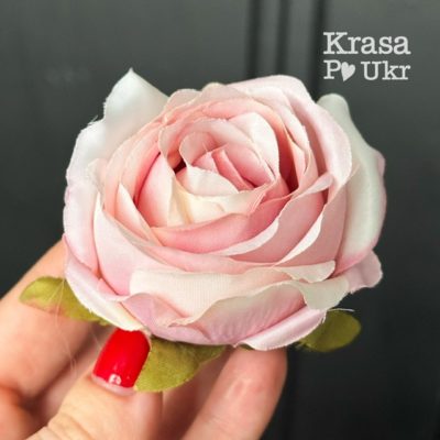 #6510-3 Голівка піоновидної троянди 8 cм - рожева