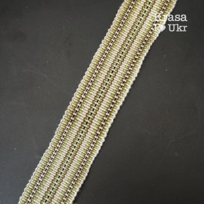 Текстильна крайка оливкова 5 см купити Krasa Po Ukr