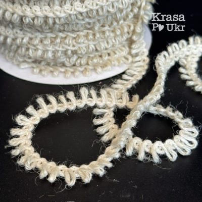 Бахрома петелька молочна для декору Krasa Po Ukr