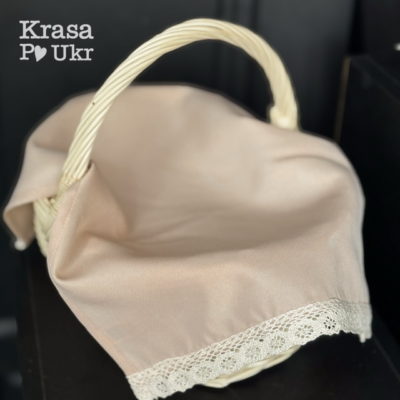 Серветка на дорослий кошик у кольорі світле какао або мокко