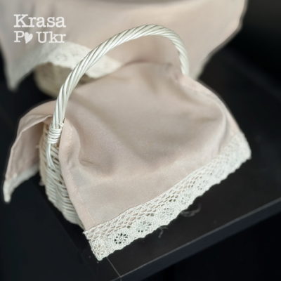Дитяча серветка на кошик у кольорі світлий какао або мокко