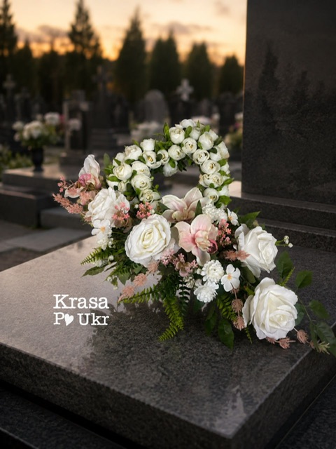 Квіткова композиція “Серце” 1 Композиція з квітів Серце
