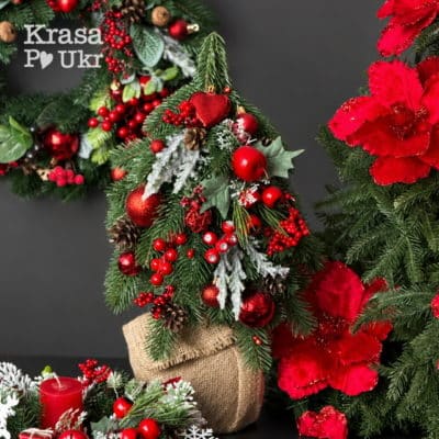 Home 1 Декоративна зелена ялинка 50 см, колекція “Різдвяна класика”