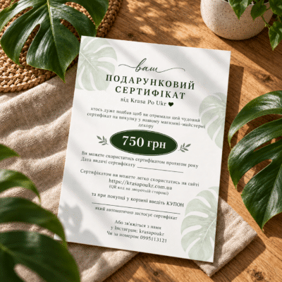 Home 4 ПОДАРУНКОВИЙ СЕРТИФІКАТ